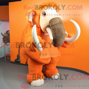 Mascotte de Mammouth orange...