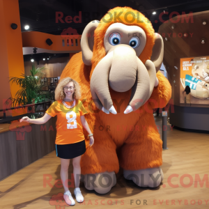 Orange Mammoth maskot...