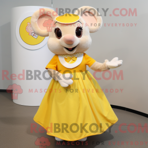 Yellow Mouse mascot costume...