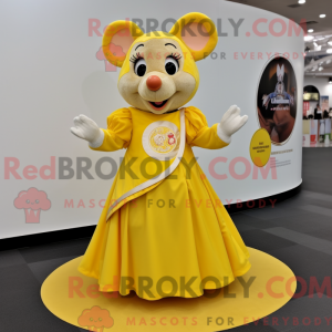 Yellow Mouse mascot costume...