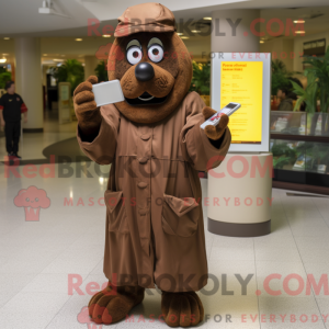 Disfraz de mascota de Brown...