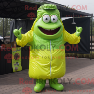 Lime Green Bbq Ribs mascot...