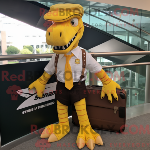 Personaggio mascotte giallo...