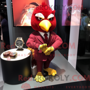 Maroon Canary mascot...