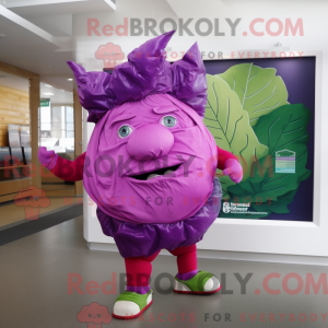 Magenta Cabbage Leaf mascot...
