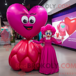 Magenta Heart Shaped...
