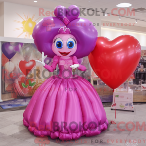 Magenta Heart Shaped...