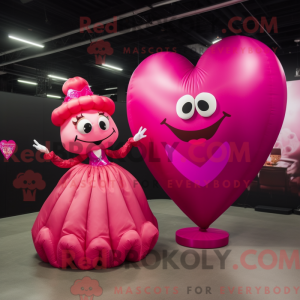 Magenta Heart Shaped...