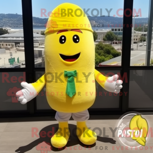 Postava maskota citronově...