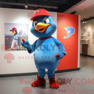 Maskotdraktfigur Red Blue...