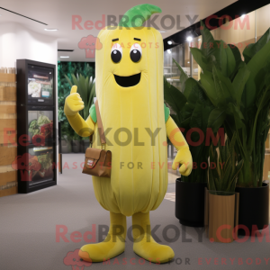 Gold Selleri maskot drakt...