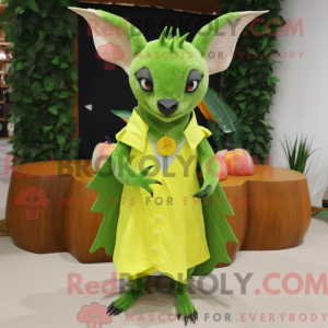Postava maskota Lime Green...