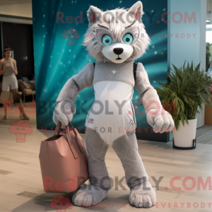 Costume mascotte de Lynx...