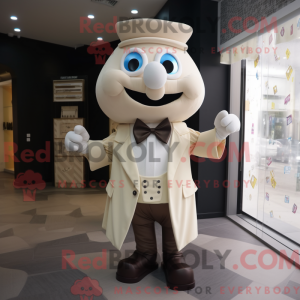 Cream Hourglass maskot...