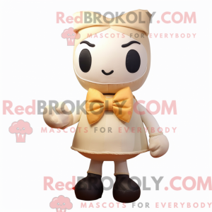 Cream Hourglass maskot...