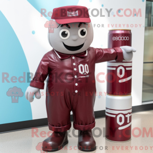 Maroon Soda Can mascara o...