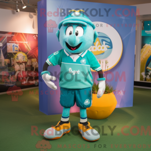 Postava maskota Teal Rugby...