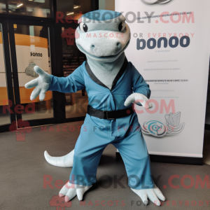 Himmelblå Komodo Dragon...
