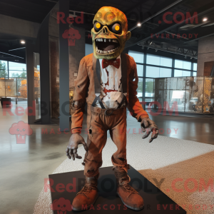 Rust Zombie mascot costume...