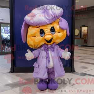 Lavendel croissant maskot...