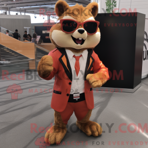 Rust Chipmunk Maskottchen...