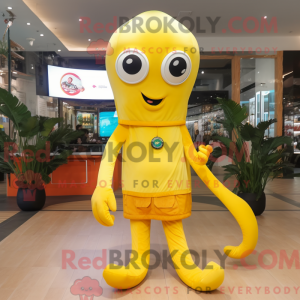 Costume mascotte de calmar...