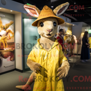 Gold Kangaroo mascot...