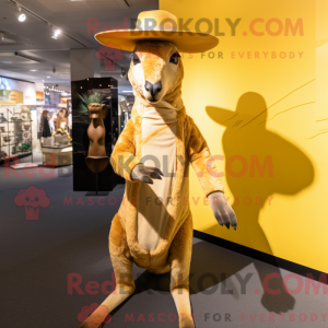 Gold Kangaroo mascot...
