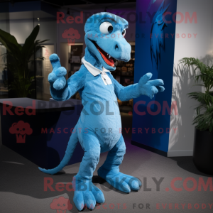 Sky Blue Deinonychus mascot...