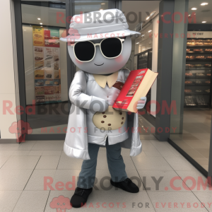 Sølv Sushi-maskotdraktfigur...