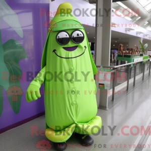Lime Green Eggplant mascot...