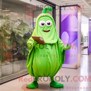 Lime Green Eggplant mascot...