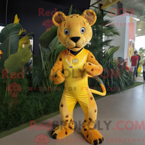 Personaggio mascotte giallo...