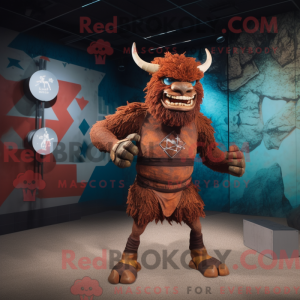 Rust Minotaur maskot drakt...