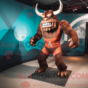 Rust Minotaur maskot drakt...
