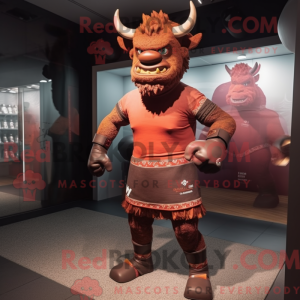 Rust Minotaur maskot drakt...