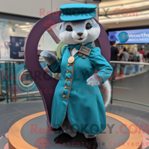 Teal Ferret Maskottchen...