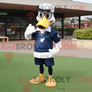 Navy Goose mascottekostuum...
