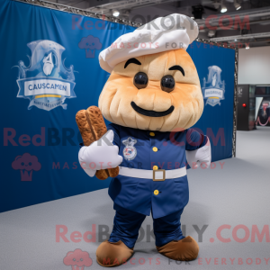 Navy Croissant mascot...