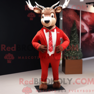 Disfraz de mascota Red Deer...