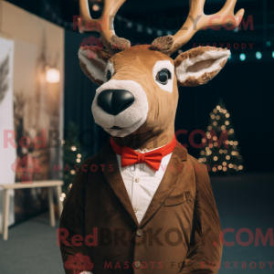 Red Deer mascot costume...