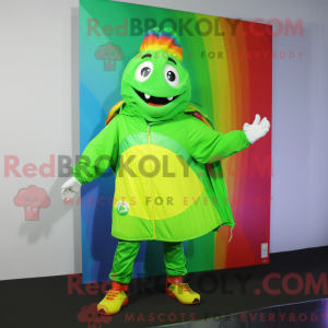 Lime Green Rainbow maskot...