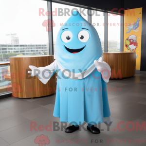 Himmelblå Ceviche maskot...