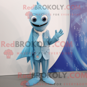 Himmelblå Ceviche maskot...