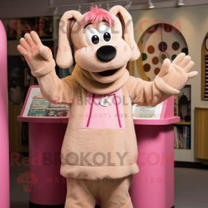 Solbrun Rosa maskot drakt...