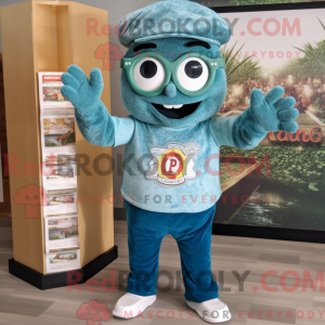 Postava maskota Teal Pizza...