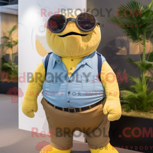 Personaggio mascotte giallo...