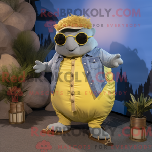 Gul Glyptodon maskot...
