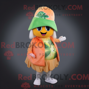 Peach Kiwi-maskotdraktfigur...
