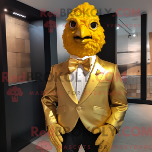 Gold Fried Chicken mascot...